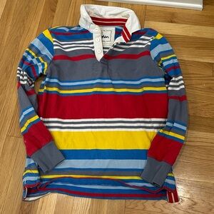Boden Men’s Colorful Striped rugby Shirt preppy nautical